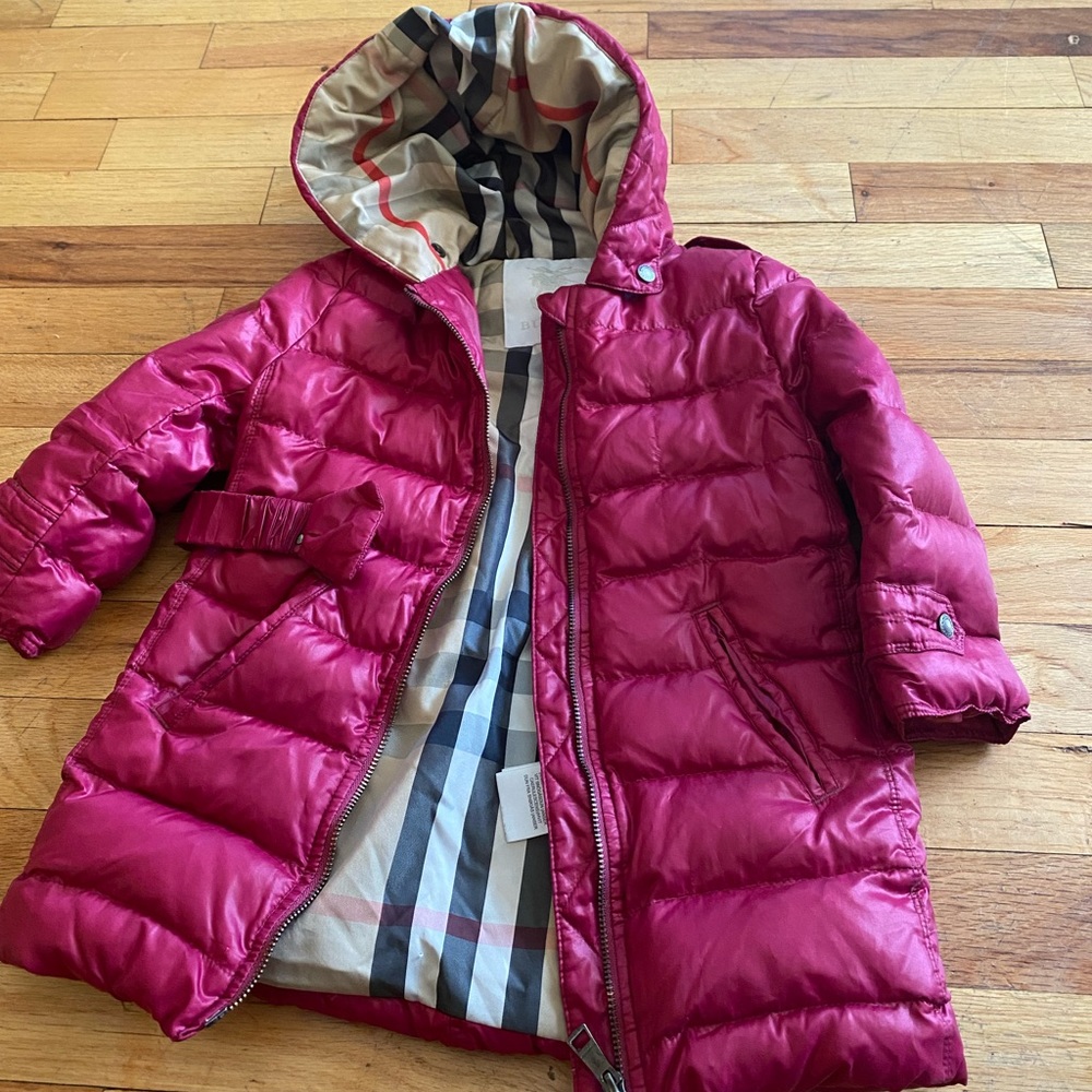 Burberry winter coat size 2y
